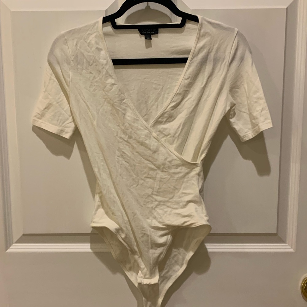 Topshop Wrap Cotton Leotard